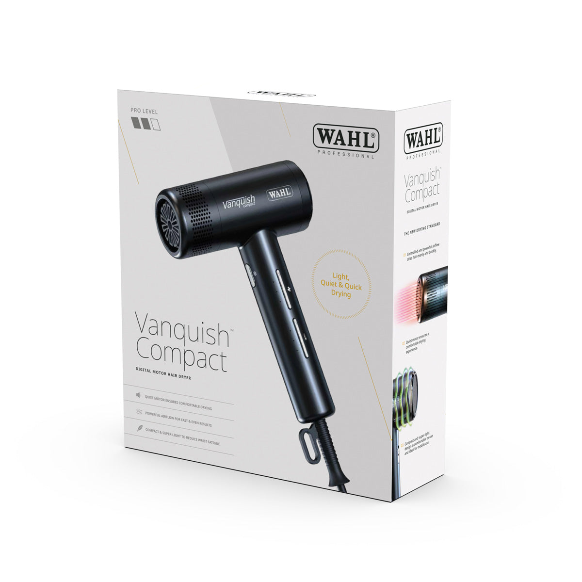 Sèche-linge compact Wahl Vanquish noir