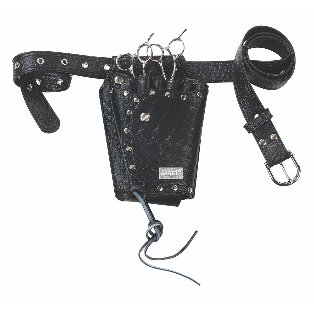 Étui Sibel Boy 5 Noir mat façon croco