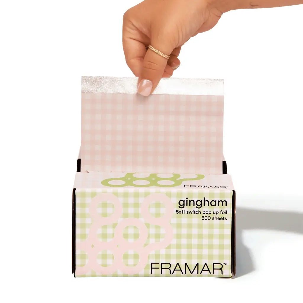 Framar Alufolie Gingham Pop-Up 500st - KOOS • alles voor je haar