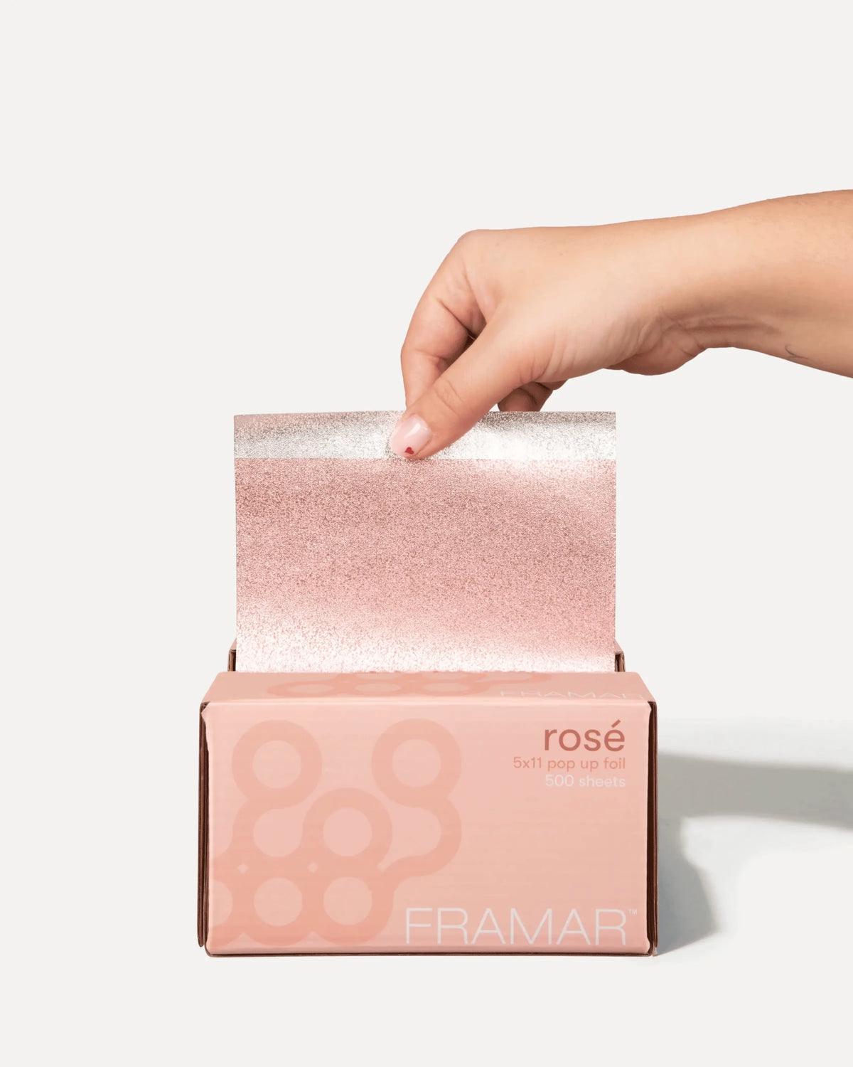 Framar Alufolie Rose Gold Pop-Up Embossed 12x27cm 500st - KOOS • alles voor je haar