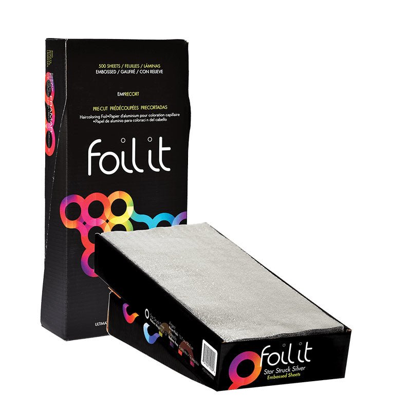 Framar Alufolie Star Struck Silver Pop-up Embossed 500st - KOOS • alles voor je haar