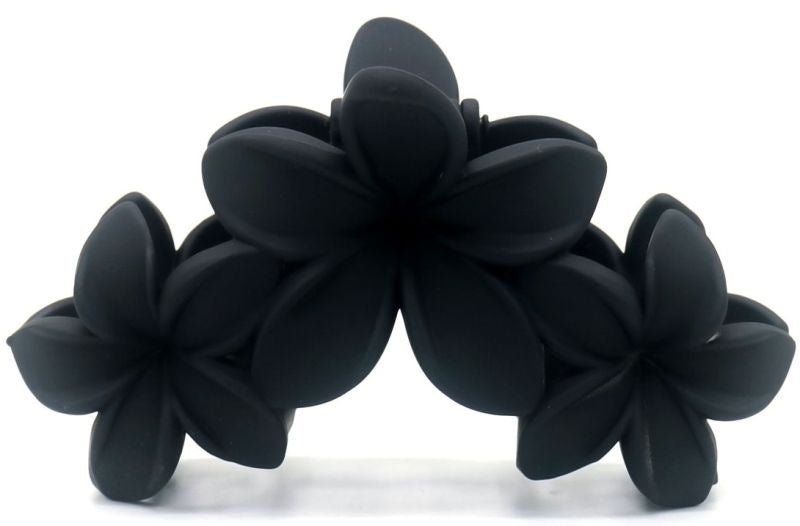 Haarklem flowers black 10cm - KOOS • alles voor je haar