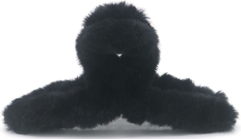 Haarklem fluffy black 12,5cm - KOOS • alles voor je haar