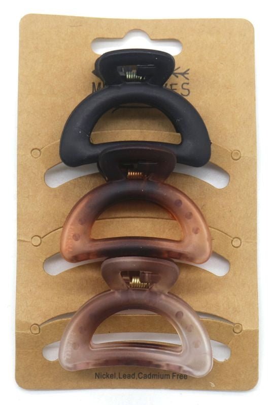 Haarklem set 3 stuks 4,5 cm rond - KOOS • alles voor je haar