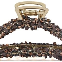 Pince à cheveux pailletée 8 cm