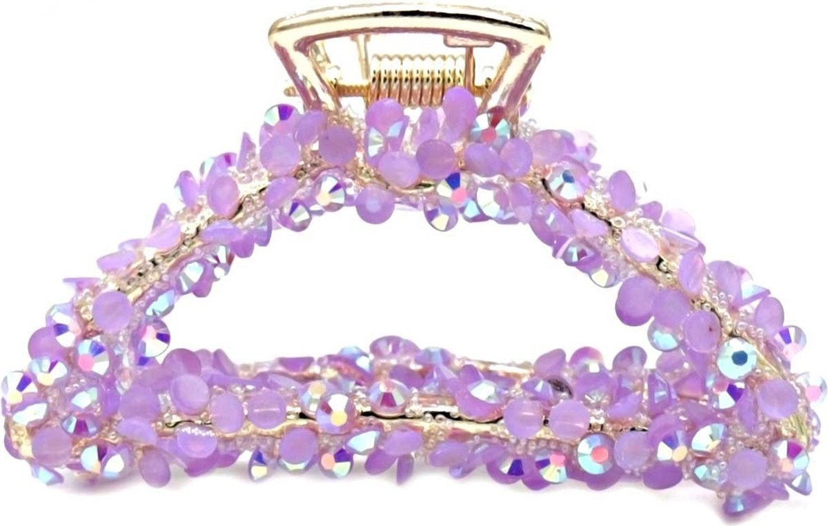 Haarklem Sparkle Purple 6cm - Koosvanderbeek.nl - koosvanderbeek - Haarmode