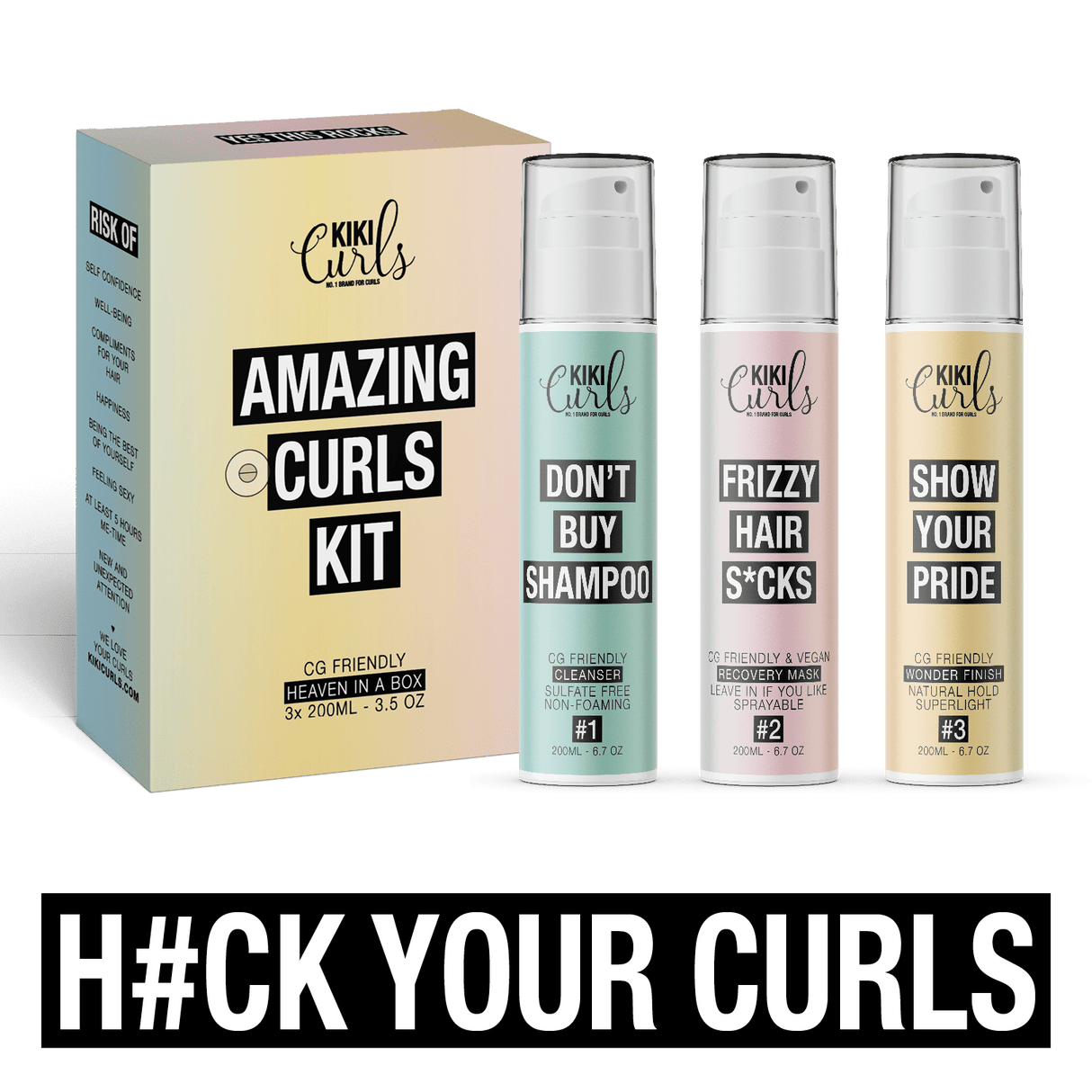 Kiki Curls Heaven in a Box 3x200ml - KOOS • alles voor je haar