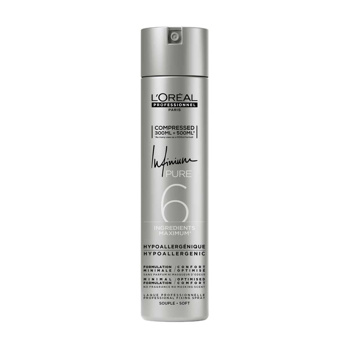 Loreal Infinium Pure Soft Haarlak 300ml - KOOS • alles voor je haar