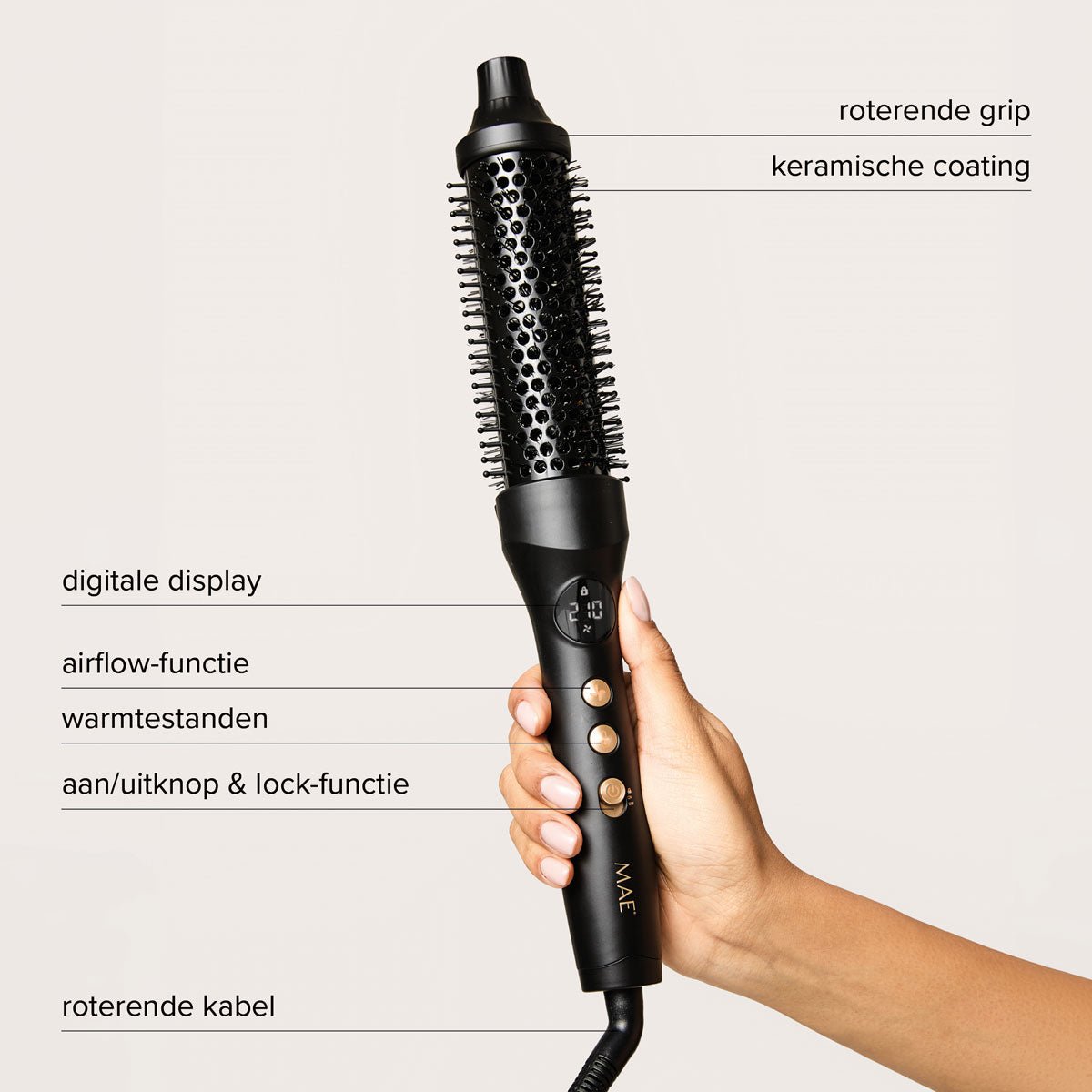 MAE Thermal Brush - KOOS • alles voor je haar