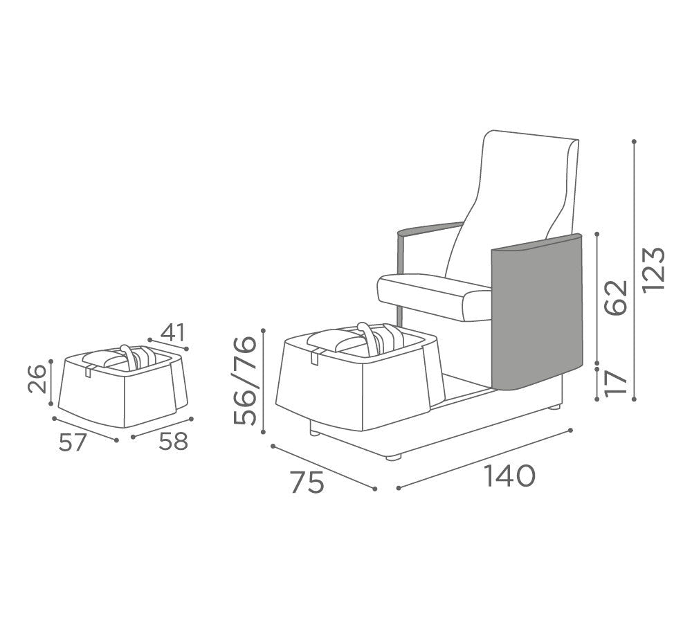 MB Atlantis Pedicure Chair - KOOS • alles voor je haar