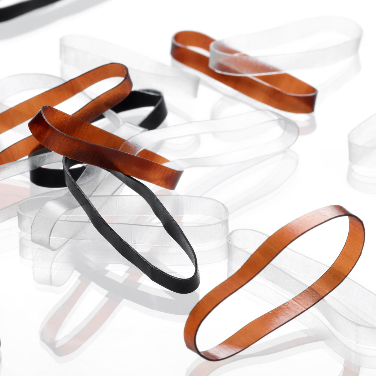 Élastique Blax 4 mm marron, lot de 8