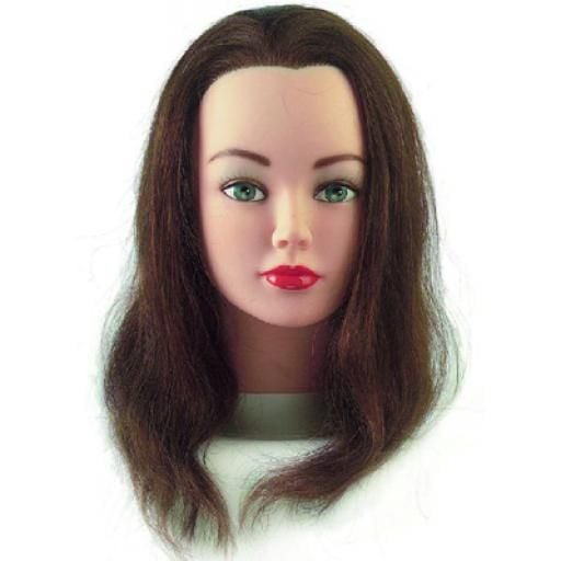 Oefenhoofd Cathy Lt Bruin 15-40 Cm - KOOS • alles voor je haar