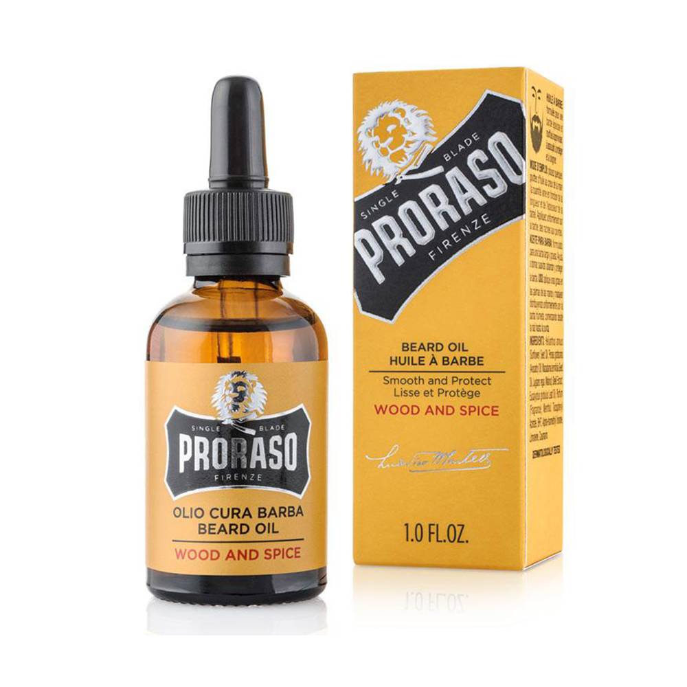 Proraso Beard Oil Wood & Spice 30ml - KOOS • alles voor je haar