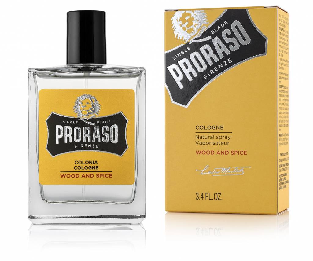 Proraso Eau de Cologne Wood & Spice 100ml - KOOS • alles voor je haar