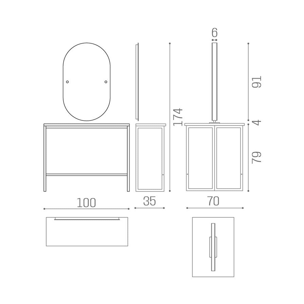 SA Kaptafel London Oval - KOOS • alles voor je haar