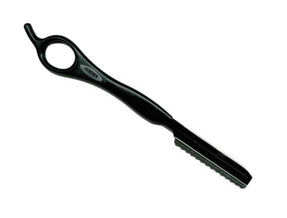 Scheermes Feather Styling Titanium Zwart - KOOS • alles voor je haar