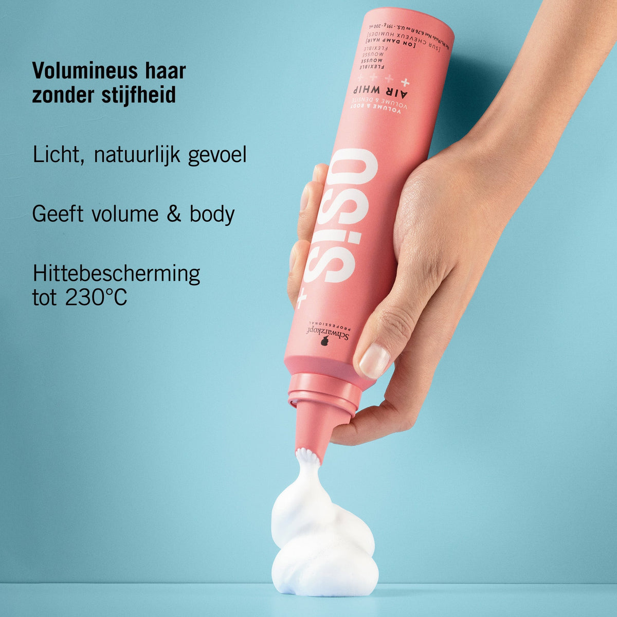 Schwarzkopf Osis+ Air Whip 200ml - KOOS • alles voor je haar