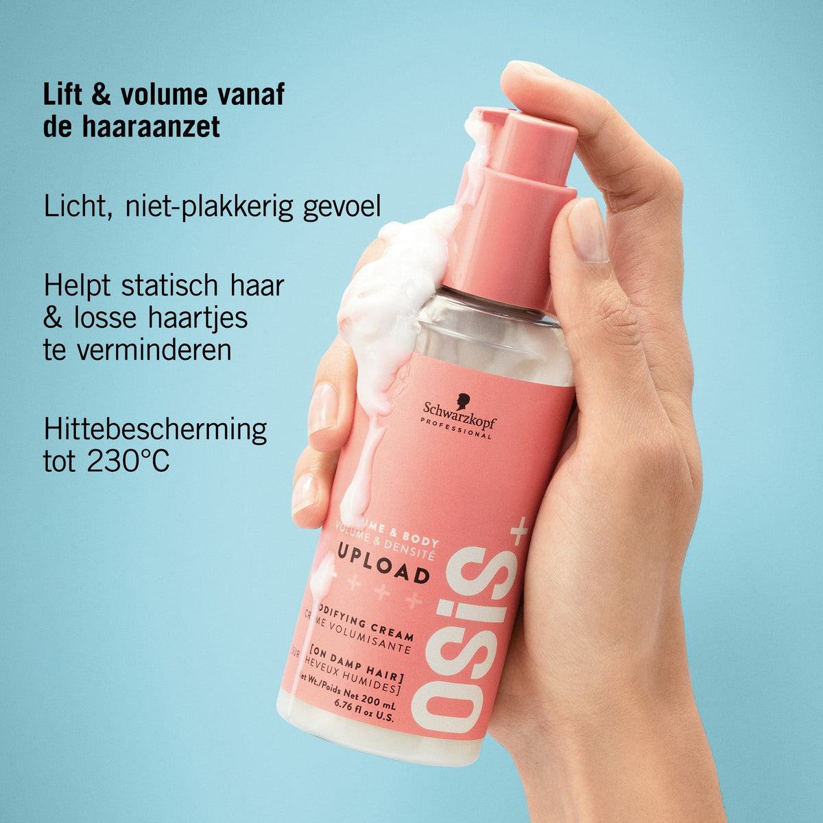 Schwarzkopf Osis+ Upload Volume Cream 200ml - KOOS • alles voor je haar