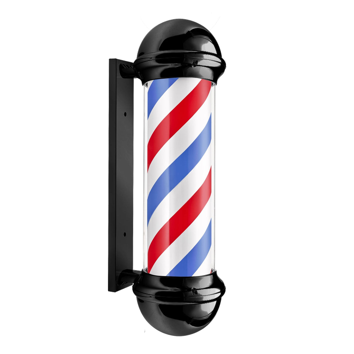 Poteau de barbier noir de Sibel Barbury