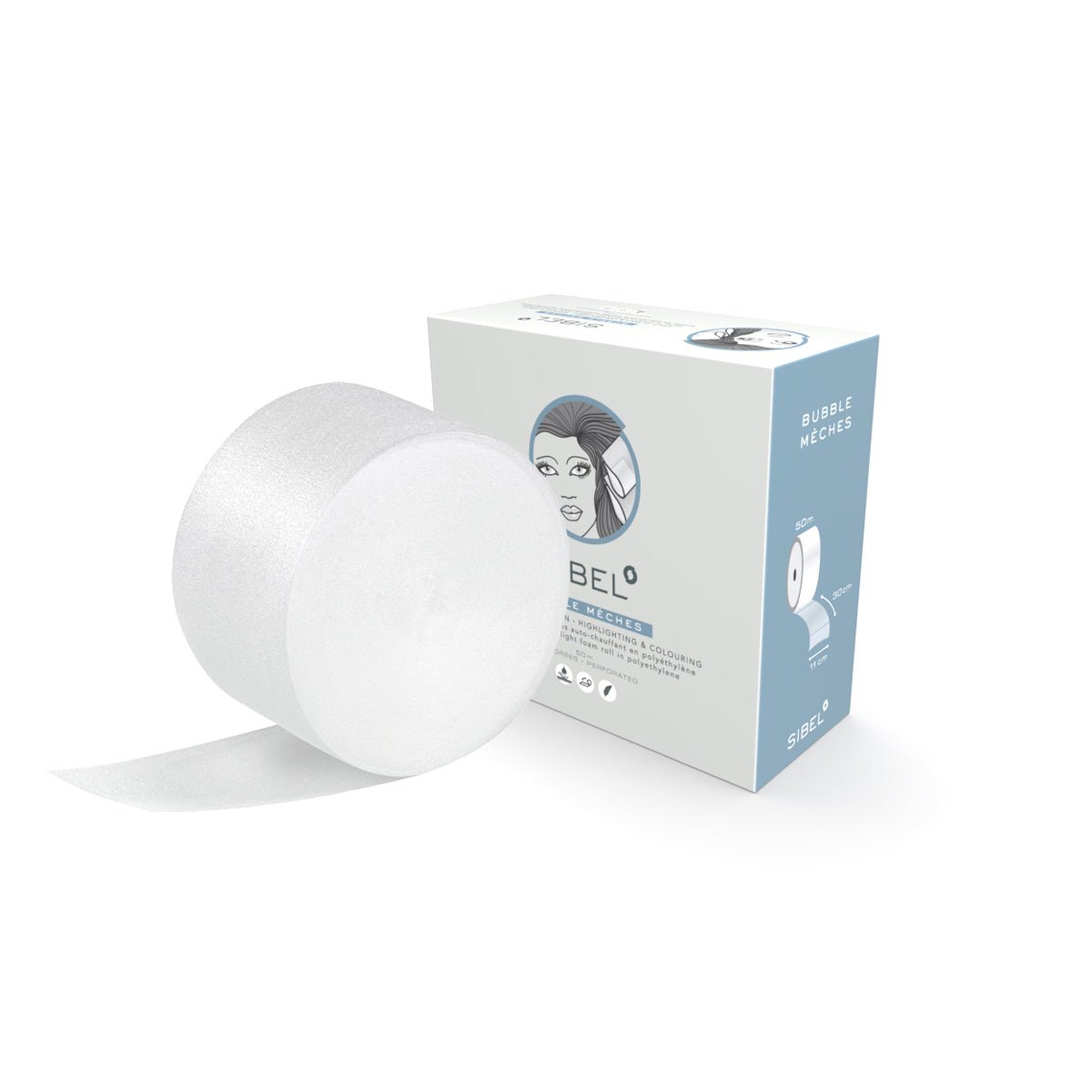 Sibel Foam Wraps 11x30cm 166st - KOOS • alles voor je haar