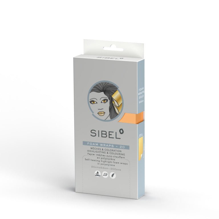 Sibel High Light Foam Wraps Gold 20cm - KOOS • alles voor je haar