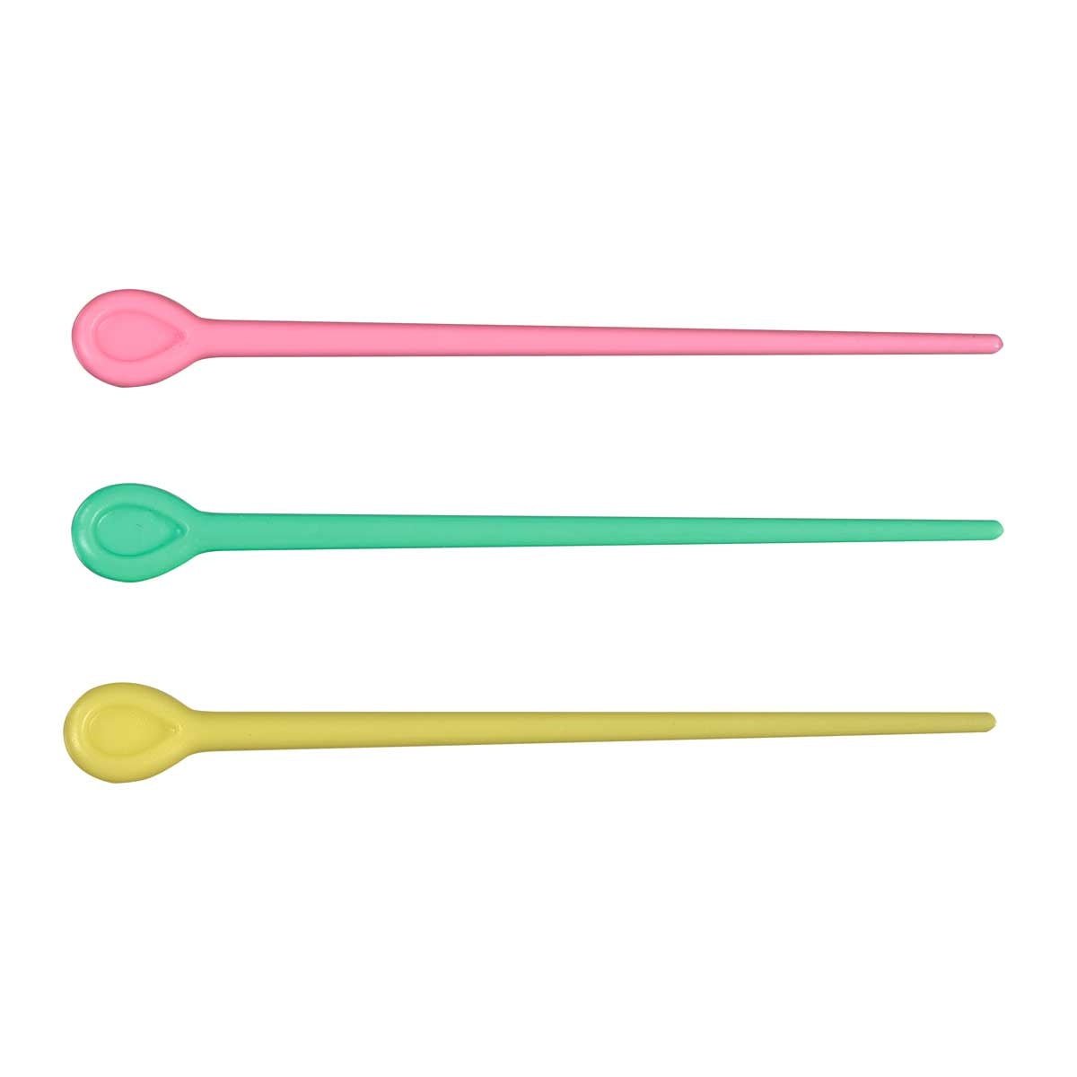 Sibel Plastic Steekspeld Gekleurd 77mm 200st - KOOS • alles voor je haar