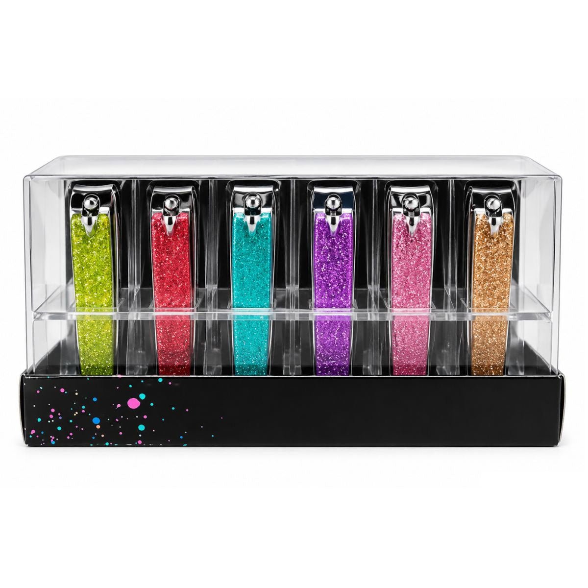 Sibel Xmas Nagelknipper Glitter Display 24st - KOOS • alles voor je haar