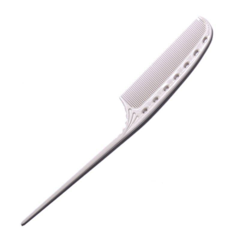 Y.S. Park Steelkam Gebogen Fijn 178mm Wit YS-113 - KOOS • alles voor je haar