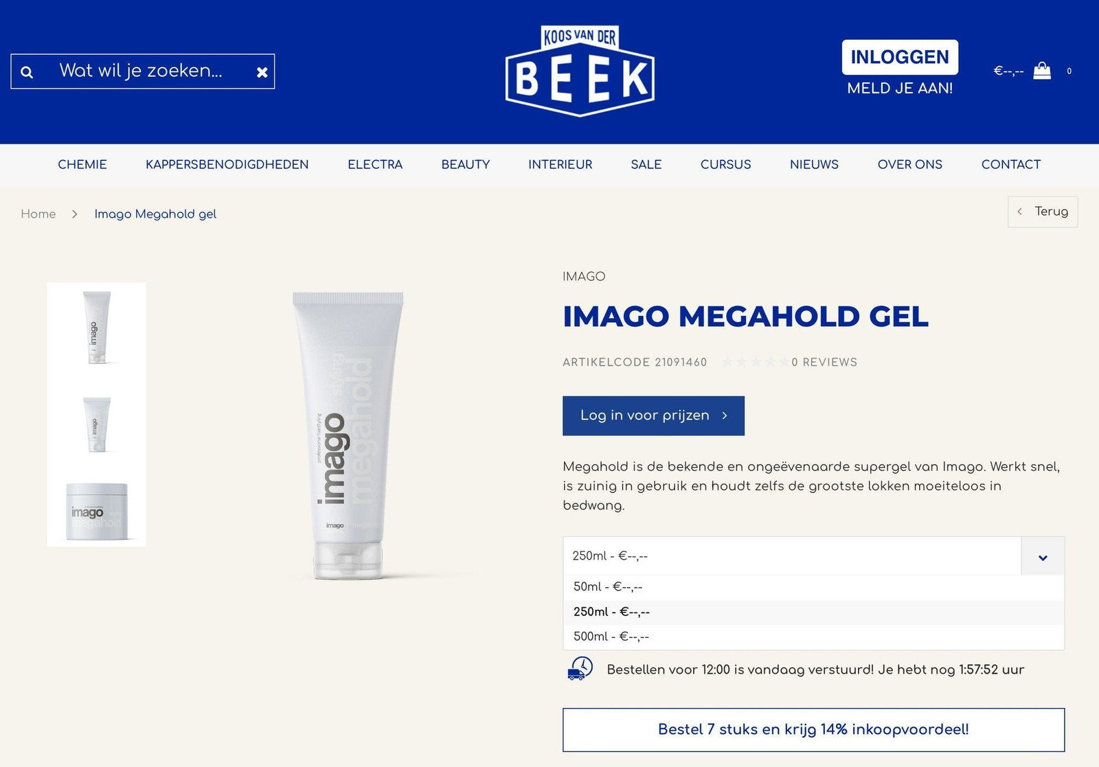 Bestel productvarianten nog makkelijker - KOOS - alles voor je haar