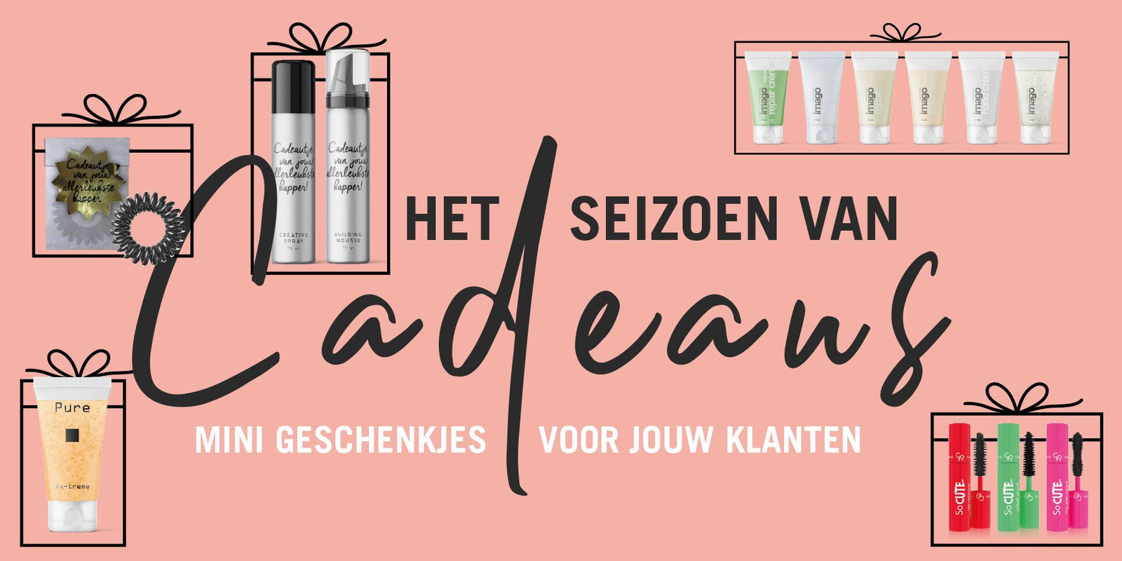Het seizoen van cadeaus: mini geschenkjes voor jouw klanten! - KOOS • alles voor je haar