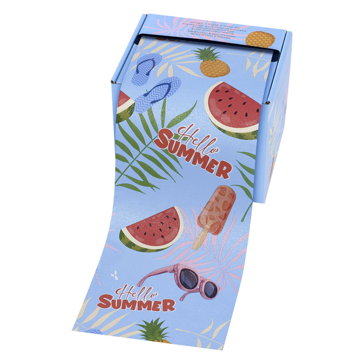 Sibel Embossed Alufolie Rol 12,7x97cm Hello Summer