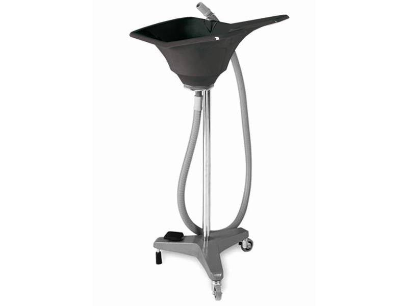 Alteq Wasbak 5509 Zwart RVS Statief Pedaal - KOOS • alles voor je haar