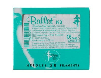 Ballet Naald R.V.S. K3 50 St - KOOS • alles voor je haar