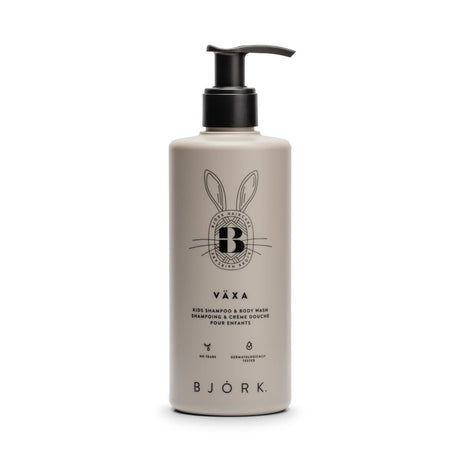 Bjork Vaxa Kids Shampoo & Body Wash 300ml - KOOS • alles voor je haar