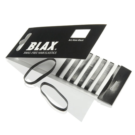 Blax Elastiek 4mm Zwart 8st - KOOS • alles voor je haar