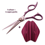 Ciseaux pivotants E-Swivel couleur bordeaux Touch