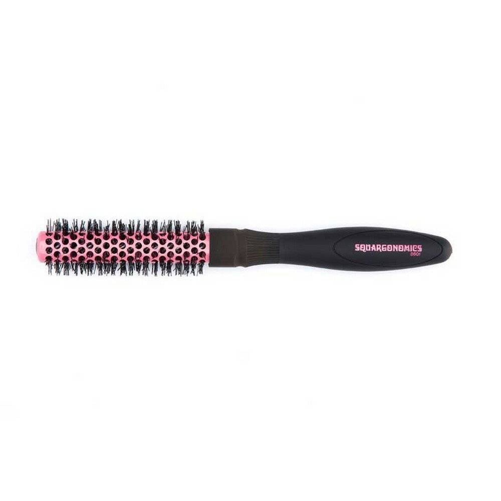 Denman Squargonomics M = 25mm Zwart/Pink - KOOS • alles voor je haar