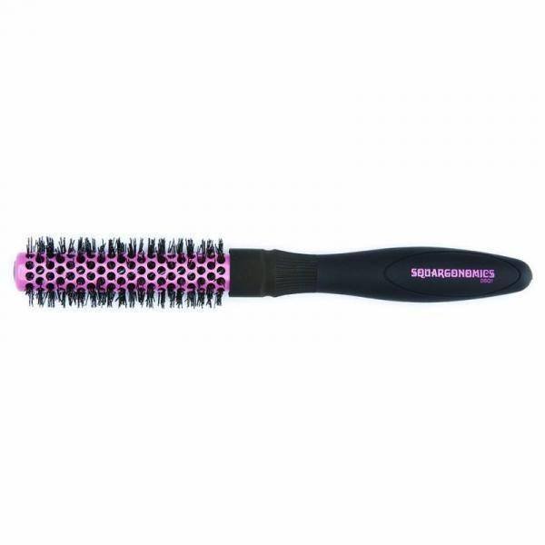 Denman Squargonomics S = 20mm Zwart/Pink - KOOS • alles voor je haar