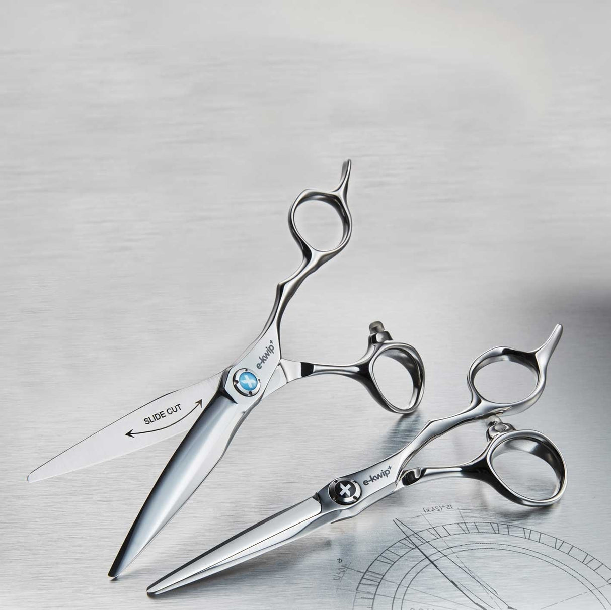 E-Kwip Schaar Set TEC 1 5.5 + TEC 2 6.0 - KOOS • alles voor je haar