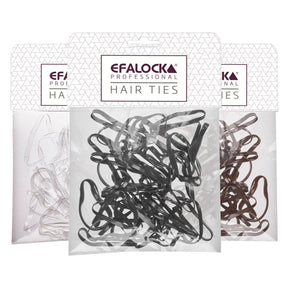 Efalock Hair Ties Silicone Elastiekjes 100st - KOOS • alles voor je haar