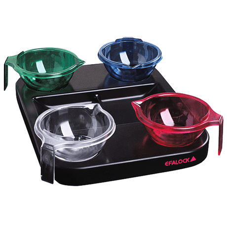 Efalock Tray 4 Color Plateau met verfbakjes - KOOS • alles voor je haar