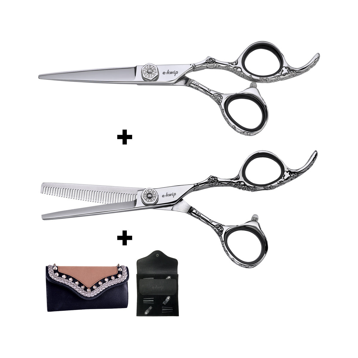 Ensemble de ciseaux E-Kwip Flower + Sac à outils Vienna offert