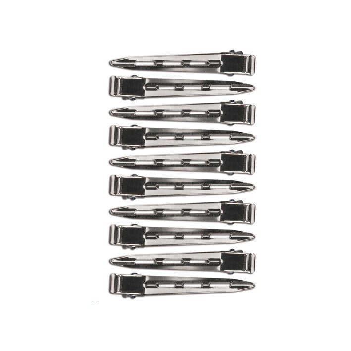 Eurostil Metalen Clips Large 6,5cm 10st - KOOS • alles voor je haar