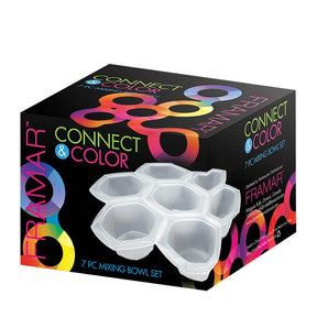 Framar Verfbakje Connect & Color Bowls Set 7st - KOOS • alles voor je haar