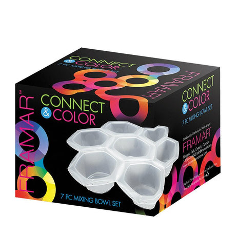Framar Verfbakje Connect & Color Bowls Set 7st - KOOS • alles voor je haar