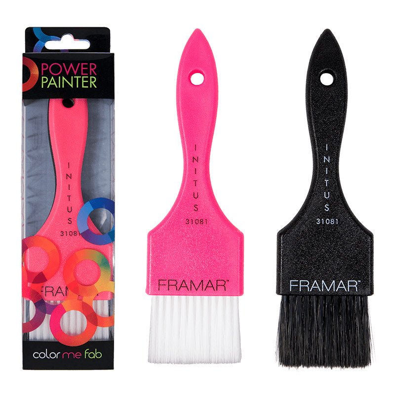 Framar Verfkwast Power Painter Black & Pink 2st - KOOS • alles voor je haar