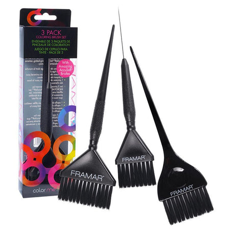Framar Verfkwast Set Black 3st - KOOS • alles voor je haar