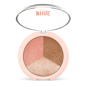 GR Nude Look Baked Trio Face Powder - KOOS • alles voor je haar