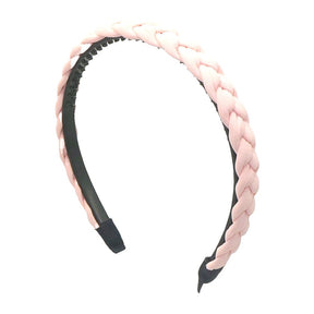Haarband Braided 1.8cm Pink - KOOS • alles voor je haar