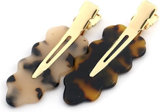 Haarclip Set Leaves/Animal 6cm - KOOS • alles voor je haar